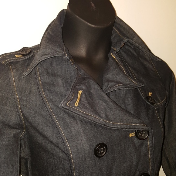 GAP 1969 Limited Edition  Oiled Denim Trench Coat! - Picture 4 of 6